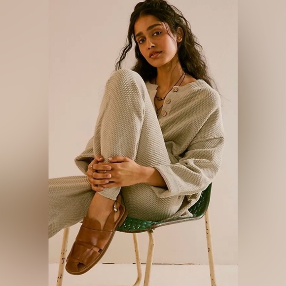 NWOT Free People Hailee Sweater Set Khaki - Picture 10 of 10